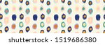 polka dot pattern. ikat... | Shutterstock .eps vector #1519686380