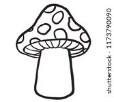 Mushroom Cartoon Illustration...