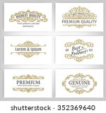 Vintage Vector Banners Labels Frames Calligraphic Design Elements Decorative SwirlsScrolls Dividers