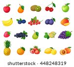 set of vector colorful cartoon... | Shutterstock .eps vector #448248319