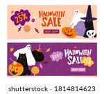halloween sale banner template... | Shutterstock .eps vector #1814814623