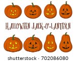 holiday halloween symbols ... | Shutterstock .eps vector #702086080
