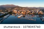 Dawn Hobart Harbour aerial
