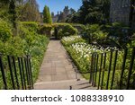 Small photo of ARUNDEL, UK - MAY 5TH 2018: The view of Arundel Castle from the Fitzalan Chapel in Arundel, West Sussex, UK, on 5th May 2018.