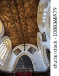 Small photo of ARUNDEL, UK - MAY 5TH 2018: A view inside the Fitzalan Chapel at Arundel Castle in Arundel, West Sussex, UK, on 5th May 2018.