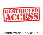 Restricted Access Rubber Stamp...