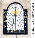 Sundial On The Exterior Of The...
