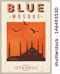 Vintage Blue Mosque Istanbul...