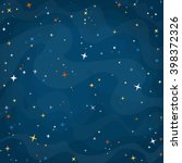 cartoon space background with... | Shutterstock .eps vector #398372326