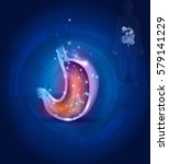 stomach abstract treatment... | Shutterstock .eps vector #579141229