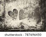 Graffiti Heart On The Wall In...