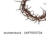 A Crown Of Thorns On A White...