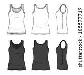 Download Free Women's Tank Top Template Vector