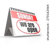 Sunday calander