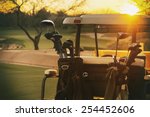 Golf Cart   Beautiful Sunset...