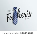 happy father s day calligraphy... | Shutterstock .eps vector #634805489