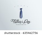 happy father s day calligraphy... | Shutterstock .eps vector #635462756