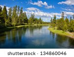 Beautiful River With Blue Sky...