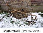 Damage Rusty Metal Trolley With ...