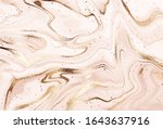liquid abstract marble painting ... | Shutterstock .eps vector #1643637916
