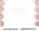 elegant agate slice border... | Shutterstock .eps vector #2083099573