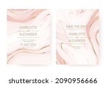 abstract liquid marble wedding... | Shutterstock .eps vector #2090956666