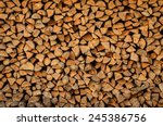 Background Of Firewood Stack