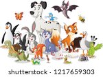 Group Of Cartoon Animals....
