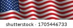 united states flag vector... | Shutterstock .eps vector #1705446733