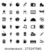 icons set entertainment | Shutterstock .eps vector #275247080