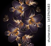 vintage luxury seamless floral... | Shutterstock .eps vector #1653965683