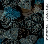 vintage luxury seamless floral... | Shutterstock .eps vector #1902235180