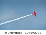Stunt Plane Trailing Smoke