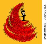 Red Yellow Image Of Flamenco...