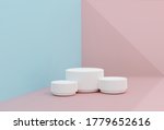  pink blue minimal scene  ... | Shutterstock . vector #1779652616