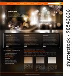 vector website template for... | Shutterstock .eps vector #98543636