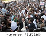 Small photo of KARACHI, PAKISTAN - DEC 25: Sindh Government Teachers hold a protest demonstration nearby press club against nonpayment of their salaries for many months, on December 25, 2017 in Karachi.