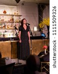 Small photo of New York, NY - June 11, 2018: Hope Easterbrook performs at Two E Lounge as part of Broadway at the Pierre Hotel series of preformances benefiting LGBTQ