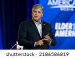 Small photo of Dallas, TX - August 4, 2022: Sean Hannity speaks during CPAC Texas 2022 conference at Hilton Anatole
