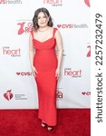 Small photo of Paulina Aelxis wearing dress by Herve Leger attends American Heart Association’s Go Red for Women show and concert at Jazz at Lincoln Center in New York on February 1, 2023