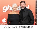 Small photo of Deborra-Lee Furness and Hugh Jackman attend Apple TV+ Original Films "Ghosted" premiere at AMC Lincoln Square in New York on April 18, 2023