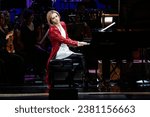 Small photo of Yoshiki performs during Classical 10th anniversary world tour with orchestra "Requiem" at Carnegie Hall in New York on October 29, 2023