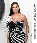 Small photo of Demi Moore wearing dress by Balmain attends FX's 'Feud: Capote vs. The Swans' Season 2 Premiere at Museum of Modern Art in New York on January 23, 2024