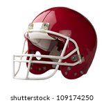 Red American Football Helmet...