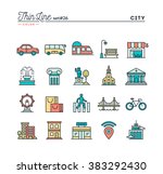 city  transportation  culture ... | Shutterstock .eps vector #383292430