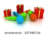 beautiful christmas gifts | Shutterstock . vector #337580726