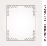 fancy frame border. page... | Shutterstock .eps vector #634726529