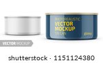 low profile glossy tuna can... | Shutterstock .eps vector #1151124380