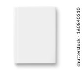 blank book cover template on... | Shutterstock .eps vector #160840310