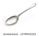 old silver spoon isolated on... | Shutterstock . vector #1278942223
